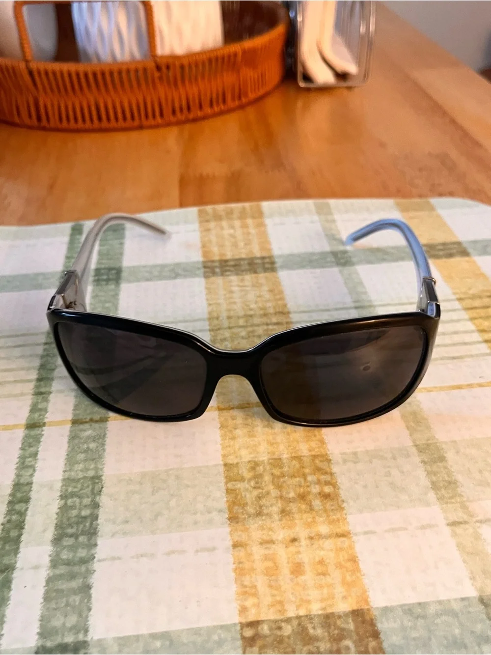 Authentic Robert Marc NYC 572-1  Vintage Sunglasses Black & Baby Blue With Case